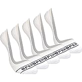 Sperry Women's 5-Pack No Show Sock Liners – Ultra Low Cut, Non-Slip Heel Grip, Soft Nylon, Invisible Socks for Sneakers