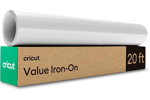 Cricut® Value Iron-On - White (12 in x 20 ft) - HTV Heat Transfer Vinyl