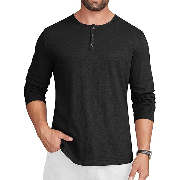 Camisas Henley Para Hombre Camisetas De Manga Corta Con Cuello En V Y Boton Tejido Informal Vintage De 21,55 € | DHgate
