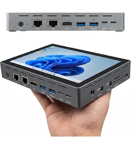 SZBOX Mini PC with 7 Inch Touchscreen, Pocket Handheld Computer