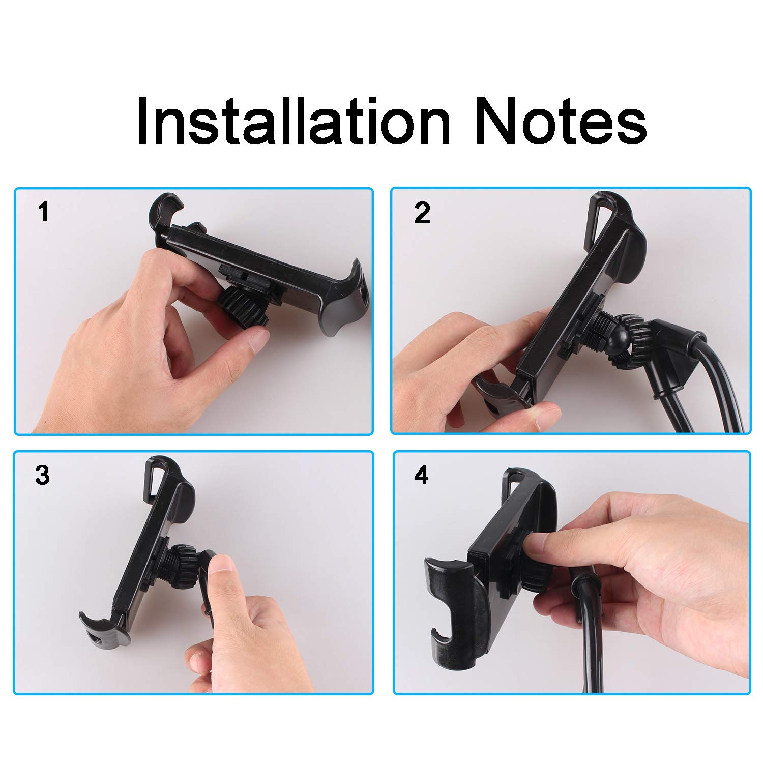 Lazy Cell Phone Holder for Neck, 360 Degree Free Rotating Mount, Universal Tablet Holder Mobile Phone Stand Bracket for Phone, iPad, Kindle