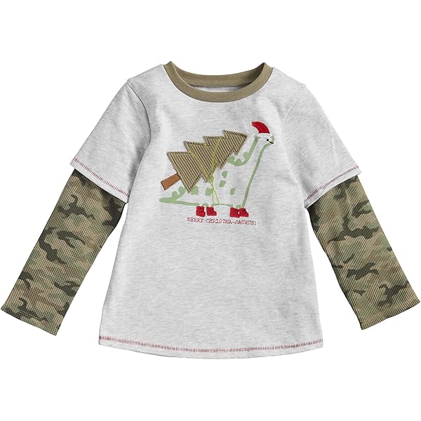 Mud Pie Baby Boys' Dog And Tree TEE, Green, 4T-5T