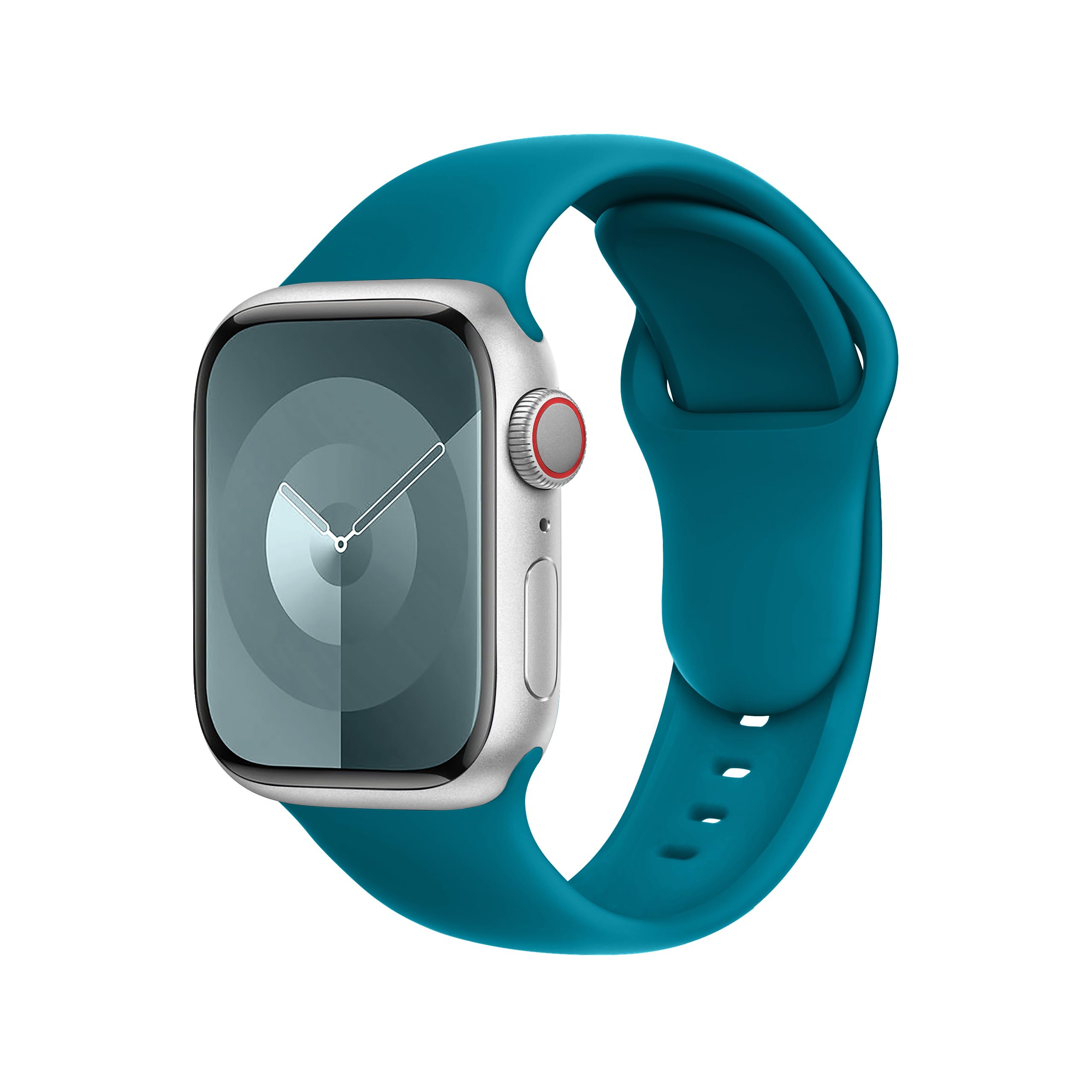 DONEGANI C1 Band for Apple Watch Bands Women Men Se Ultra 2 40mm 44mm 46mm 42mm 45mm 41mm 38mm 49mm Series 11 10 9 8 7 6 5 4 3 iWatch Sport Strap Silicone Deep Lake Blue