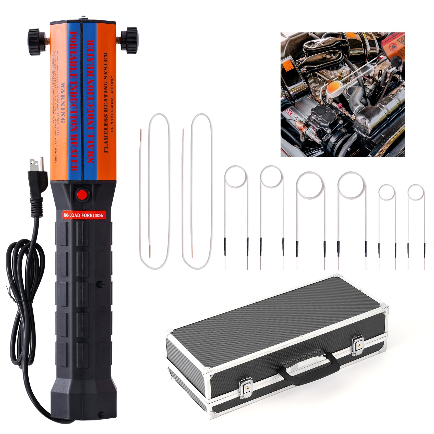 Photo 1 of Induction Bolt Heater Tool, 1100w 110v Heat Induction Bolt Removal, Magnetic Induction Heater Kit for Rusty Screw Removal with 8 Coils and Storage Box