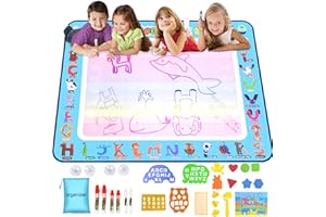 MISERWE Doodle Mat Large Water Writing Doodle 40 x32 inch Drawing Mat for Kids Toys Girls Boys