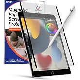 Magnetic Paper Screen Protector for iPad 9th/8th/7th Generation (10.2-inch) 2021/2020/2019, Detachable Matte Screen film compatible with iPad 10.2-inch, Write and Draw Like on Paper, Anti-Glare Screen Protector