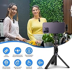 Professional Wireless Lavalier Lapel Microphone for