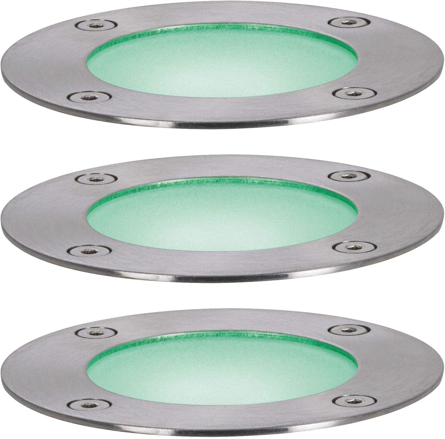 Paulmann 94275 Plug & Shine LED Outdoor luminaire Zigbee recessed Floor luminaire Starter Set RGBW incl. 3x3.6 watt dimmable IP65 Water-Jet Protected Silver Garden Lighting Metal Warm White 3000 K - Image 5