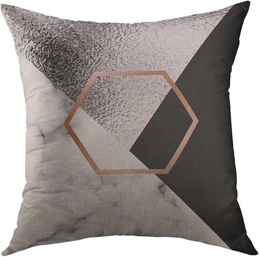 Amazon Com Mugod Pillow Cases White Foil Abstract With Silver