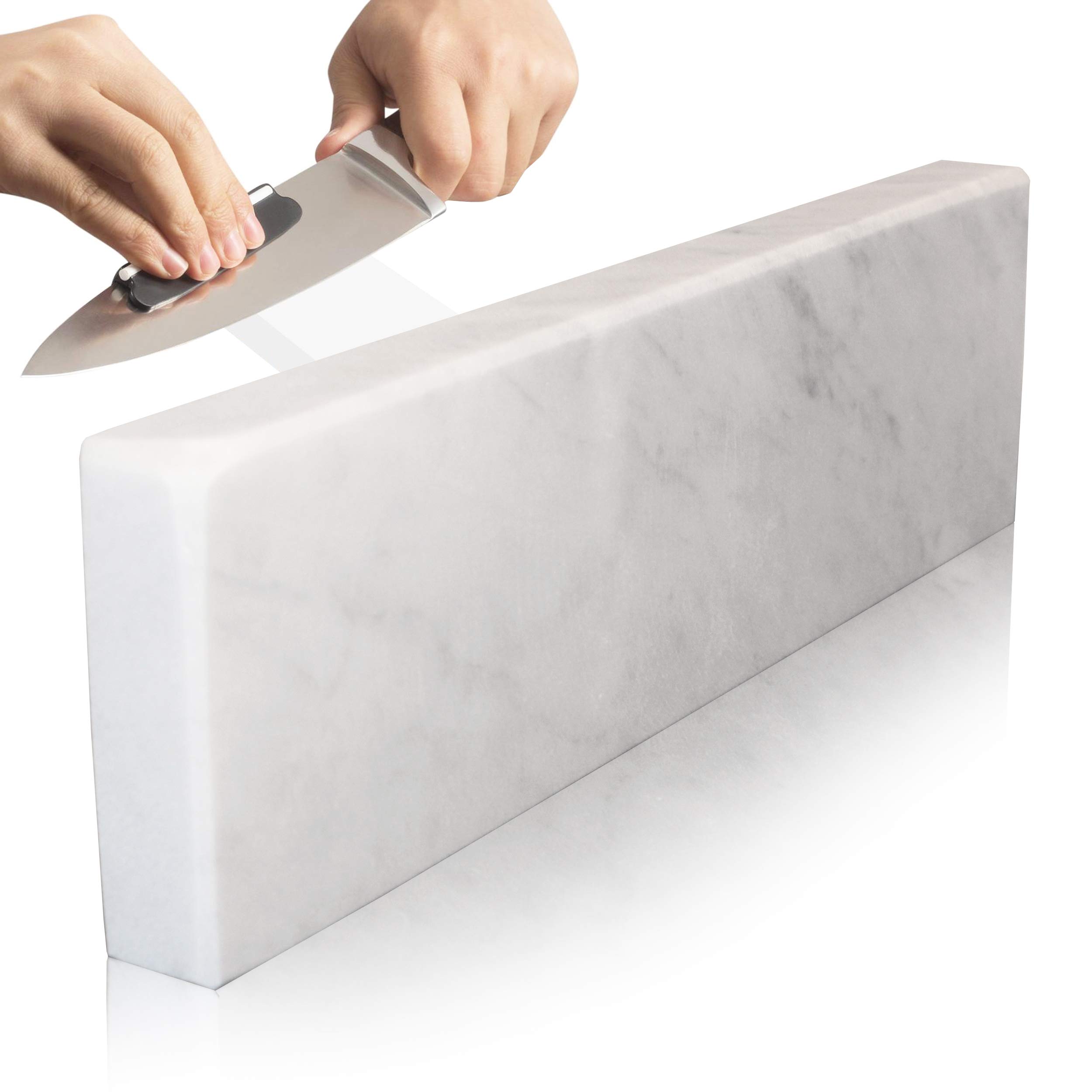 Sharpening Stone - Whetstone - Very Large Size, Knife and Tools Sharpener - Fine Grade Marble Polishing Stone, Natural Stone - Long Lasting — image 1