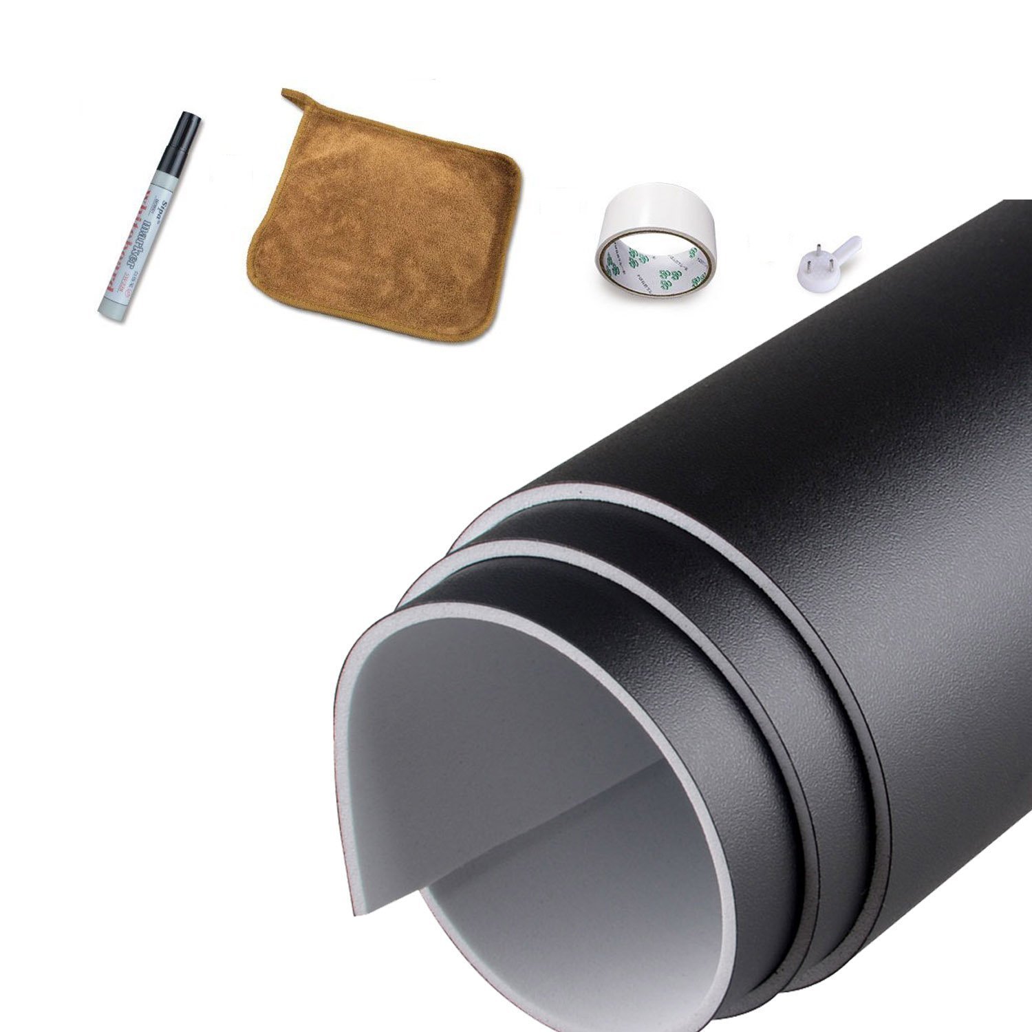 Magjump Board for Wall, Stain-Resistant Dry Erase Board with Wipes and 3Markers for Office/Home/Classroom Board- 24 x 36 Inch (Black, EVA 24 * 36inch)