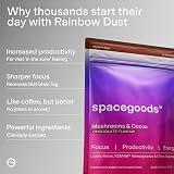 Spacegoods Rainbow Dust 240g | Mushroom Coffee | 30 Servings | Chocolate view 3