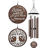 Sympathy Wind Chimes for Loss of Loved One, 40 Inch Memorial Wind Chimes for Loss of Loved Father/Mother/Lover, Commemorative Sympathy Bereavement Gifts for Condolences/Funeral (Copper)