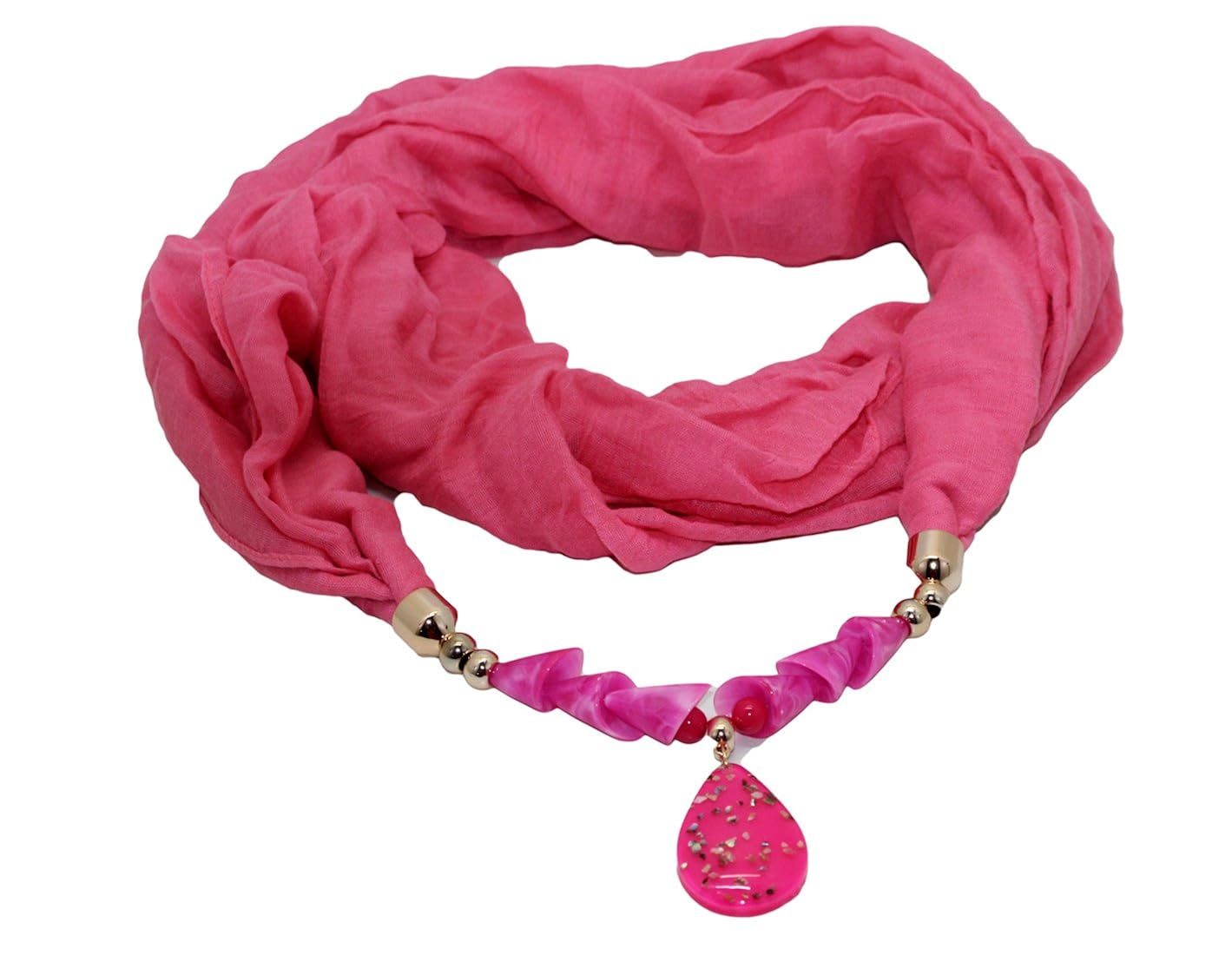 bezarre new pendant scarf necklace bohemia necklaces for women chiffon scarves pendant jewelry wrap foulard female accessorie