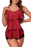 Womens Tankini Swimsuits with Boy Shorts Tummy
