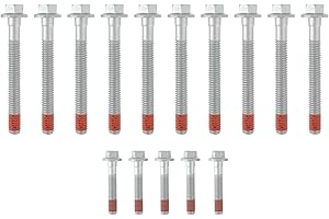 ACROPIX Cylinder Head Bolt Set for Cadillac CTS 6.2L V8 2009-2015 for Cadillac Escalade 6.2L V8 2009-2014 Engine Cylinder Hea