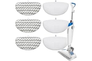 S2U 6-Pack Steam Mop Pads for Bissell PowerFresh 1940/1806/1940W, Washable Reusable Microfiber Mop Replacement Pads for Steam Cleaner, Durable & Absorbent Mop Pads for Cleaning Tile and Hardwood Floor