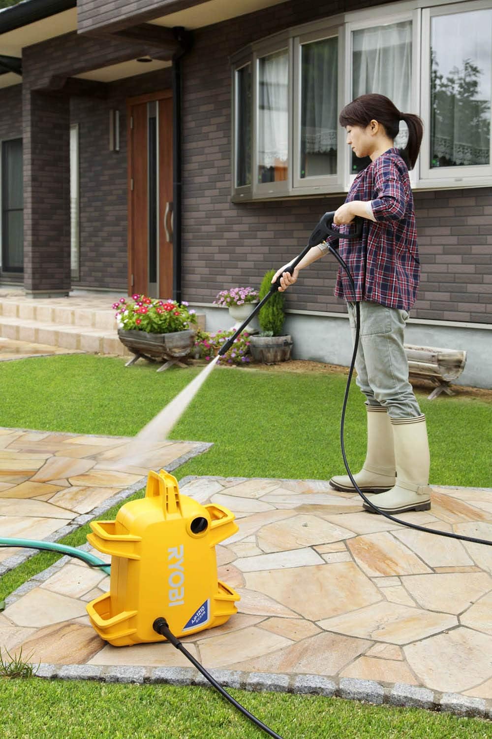 Amazon リョービ Ryobi 高圧洗浄機 Ajp 1210 a 高圧洗浄機本体