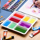 MEEDEN 8-Well Ceramic Artist Paint Palette for Watercolor & Acrylic view 6
