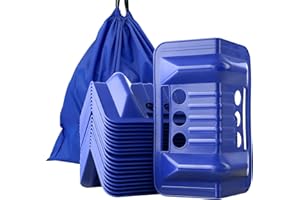 SCIEO Flatbed Edge Protectors 20 Pack Edge Corner Protectors for Flatbed Cargo with Carrying Case, Large Tie Down Corner Protector as Strap Corner Guards for Shipping Truck Load, Size 9.3"*6"*4.1"