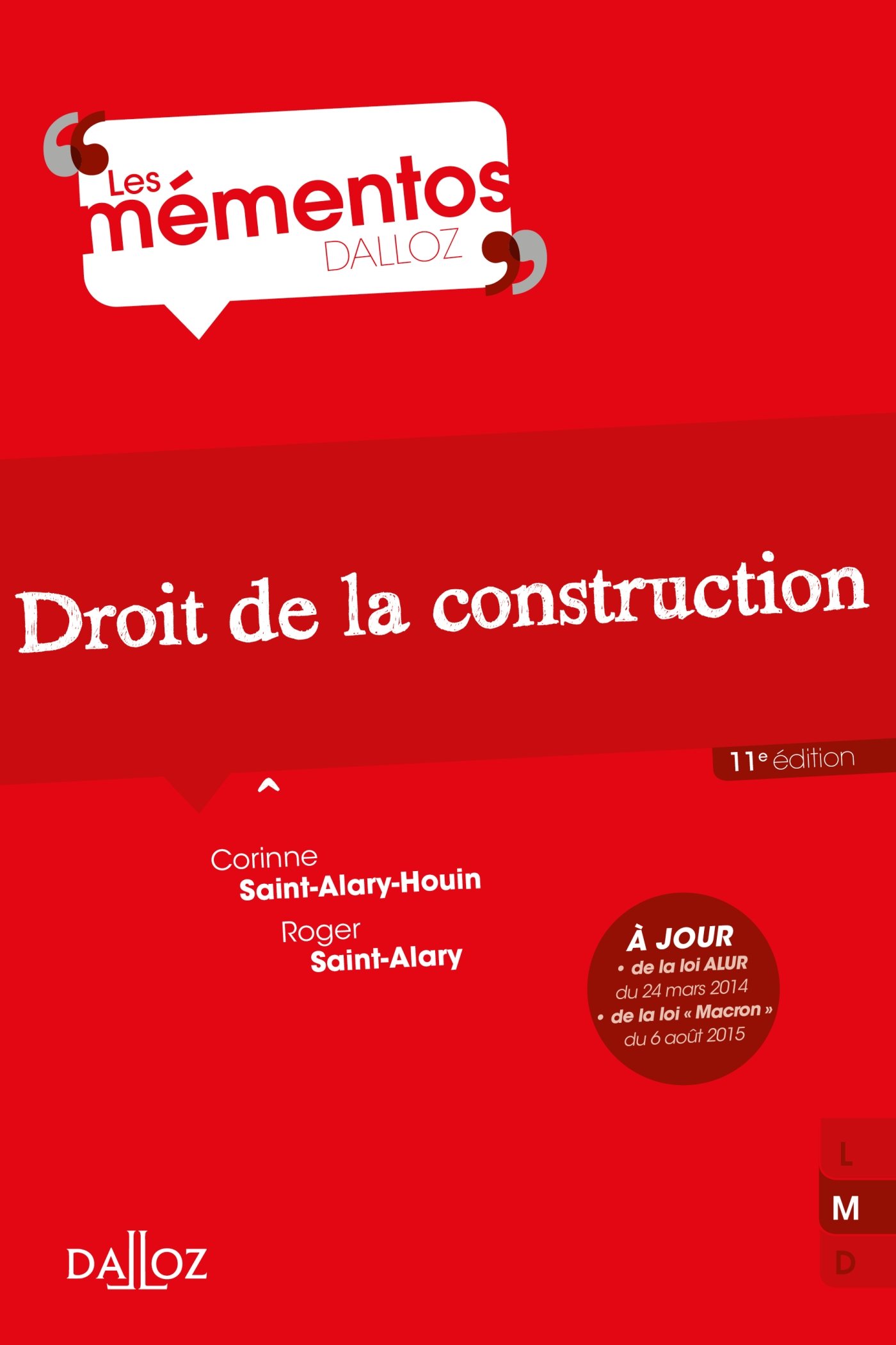 Amazon Fr Droit De La Construction 11e Ed Saint Alary Houin Corinne Saint Alary Roger Livres