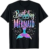 Birthday Mermaid Party Girl Mermaid T-Shirt