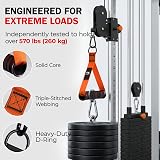 Slim Panda Exercise Handles Heavy Duty Resistance Band Cable Attachments Black view 3