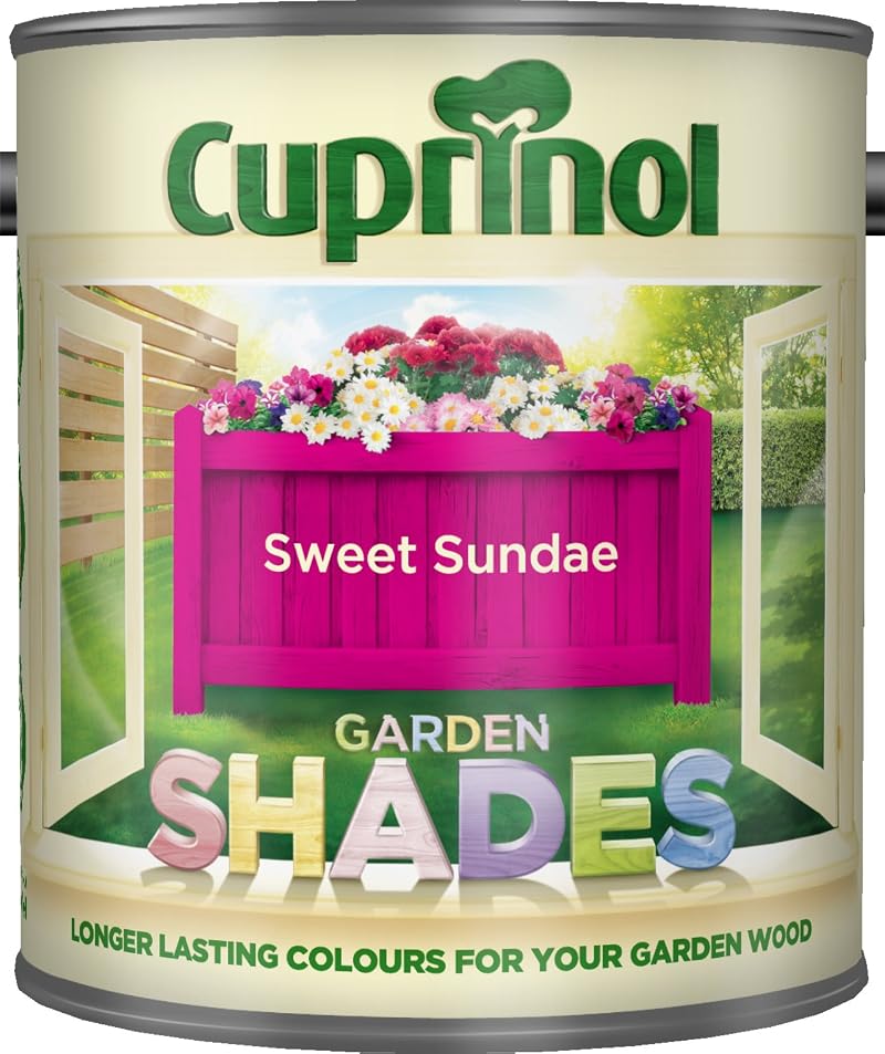 Cuprinol Garden Shades Sweet Sundae 1L Wood Finish Brand New 2016