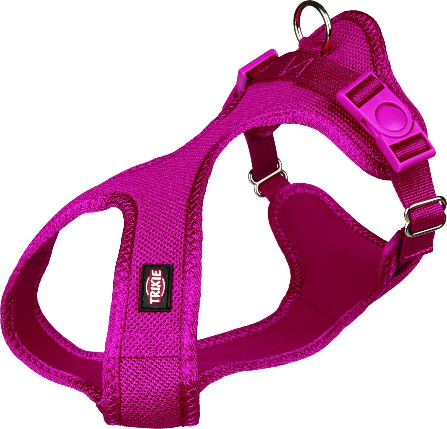 Trixie Soft Dog Harness, 35-60 cm x 20 mm, Fuchsia, 35 - 60 cm x 20 mm