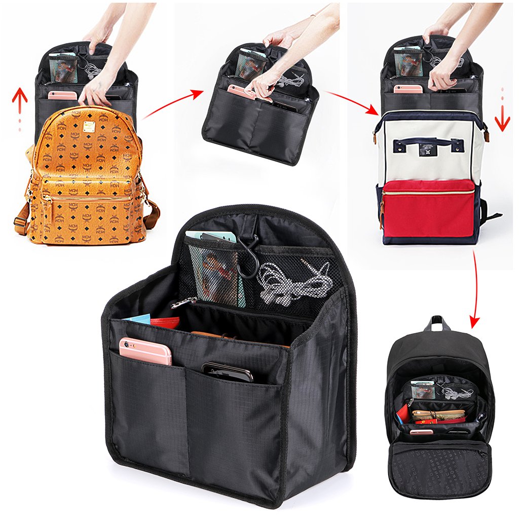 BTSKY Universal Backpack Insert Organizer Handbag Organizer Hanging