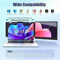 KEFEYA Laptop Screen Extender, 14" FHD 1080P IPS