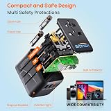 BigFish Universal Travel Adapter with 2 USB A & 2 USB C, 4 USB Ports view 6