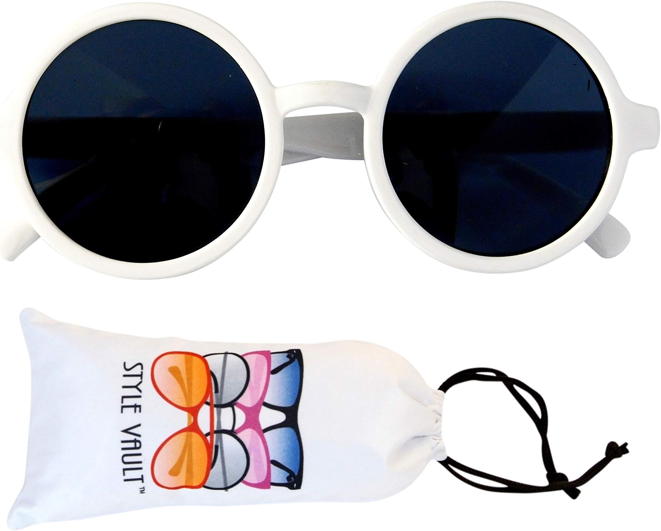 Kd3008 Baby Infant Toddlers Age 0~24 Months Round Retro Sunglasses