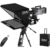 GVM Teleprompter Kit for Digital Cameras/camcorders Portable 18.5'' Teleprompter Kit with Remote Control &amp; App,with 18.5" Android All-in-One Monitor and Carry Case