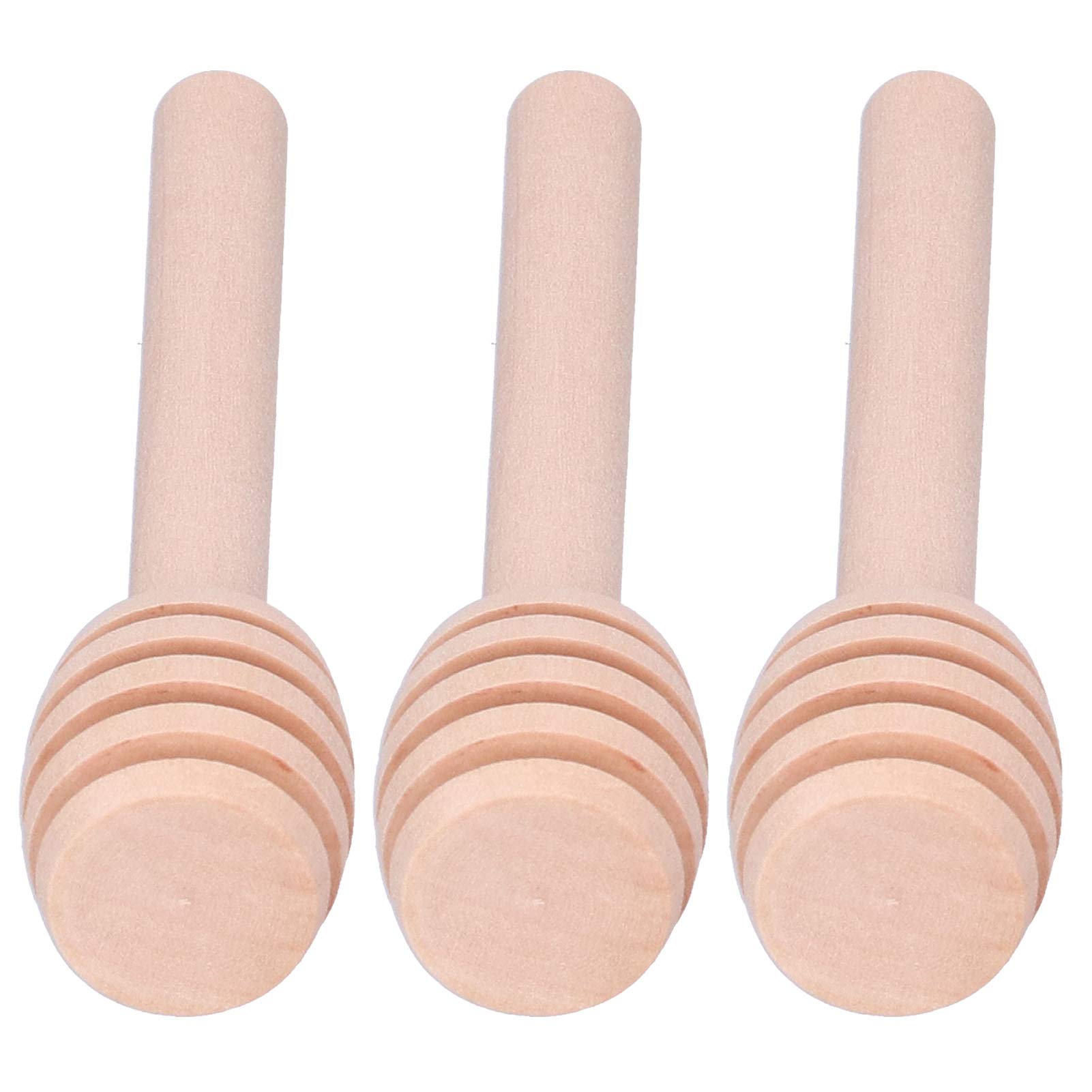 50-Piece Wooden Honey Dipper Sticks, Stirrers, Wands for Honey Collecting, Dispensing, Drizzling Jars, Portable, Wedding Party