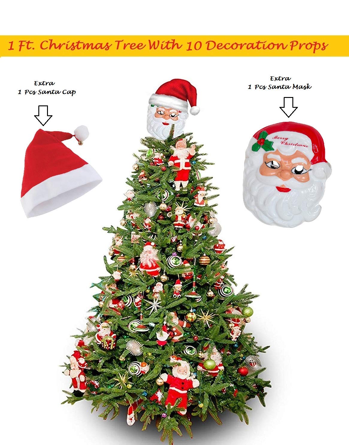 Buy Jaipurcrafts Webelkart Combo Of 12 Inches Plastic Christmas