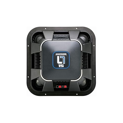 Kicker L715 Q-Class 15-Inch (38cm) Square Subwoofer, Dual Voice