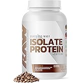 RAW Whey Isolate Protein Powder, Cold Brew - 100% Grass-Fed Sports Nutrition Whey Protein Powder for Muscle Growth & Recovery - Low-Fat, Low Carb, Naturally Flavored & Sweetened - 25 Servings