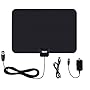 TEKEY Digital TV Antenna 50 Miles Range with Amplifier 10ft High Performance Coax Cable