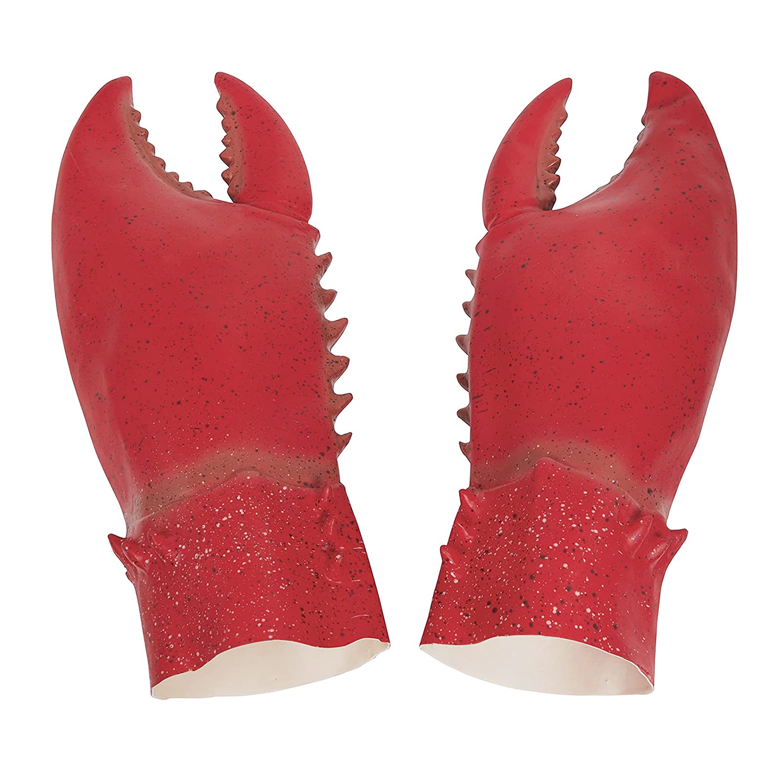 Funny Giant Lobster Crab Claws Gloves Latex Hands Costume Props Realistic Crayfish Pincer Fancy Dress Up Gloves for Halloween Cosplay Accessories