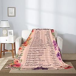Jbofyee Bible Emergency Numbers Verse Quote Throw