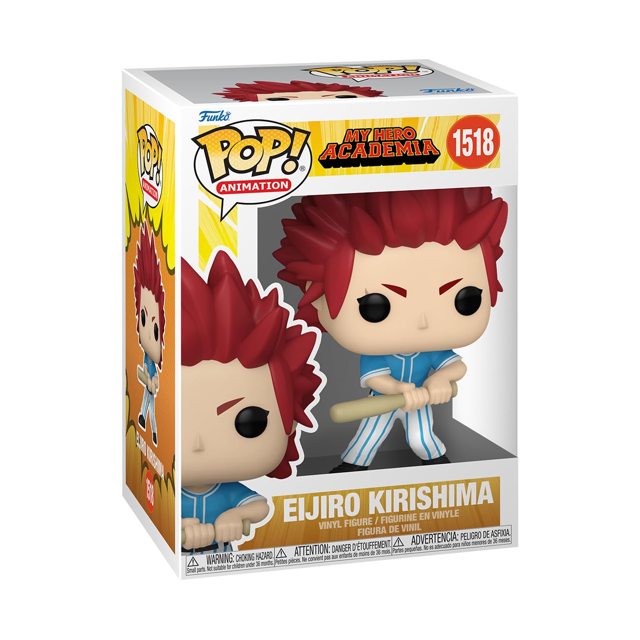 Funko POP! Animation: My Hero Academia (MHA) - Hero League Baseball - Eijiro Kirishima - Collectable Vinyl Figure - Gift Idea - Official Merchandise - Toys for Kids & Adults - Anime Fans