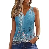 Disamer Tank Tops for Women 2026 Summer Casual Button Down Shirts Loose Fit V Neck Sleeveless Tshirt Blouse