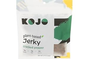 Kojo Cracked Pepper Plant Based Jerky, 2.4 OZ
