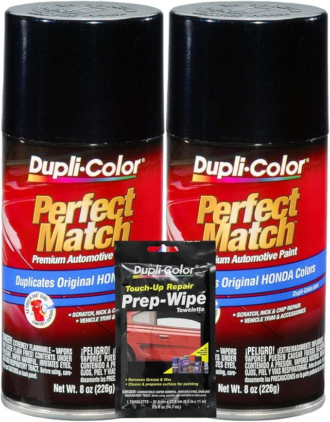 Dupli Color Nighthawk Black Pearl Exact Match Automotive Paint 8 Oz Bundles Prep Wipe 3 Items Automotive Amazon Com