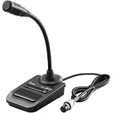 Icom SM-30 Compact Desktop Microphone with Low Cut Function, 8-pin Round