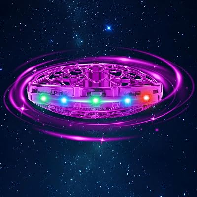 ETPlanet Hand Operated Flying Toy Drone for Kids 360° Gesture LED UFO