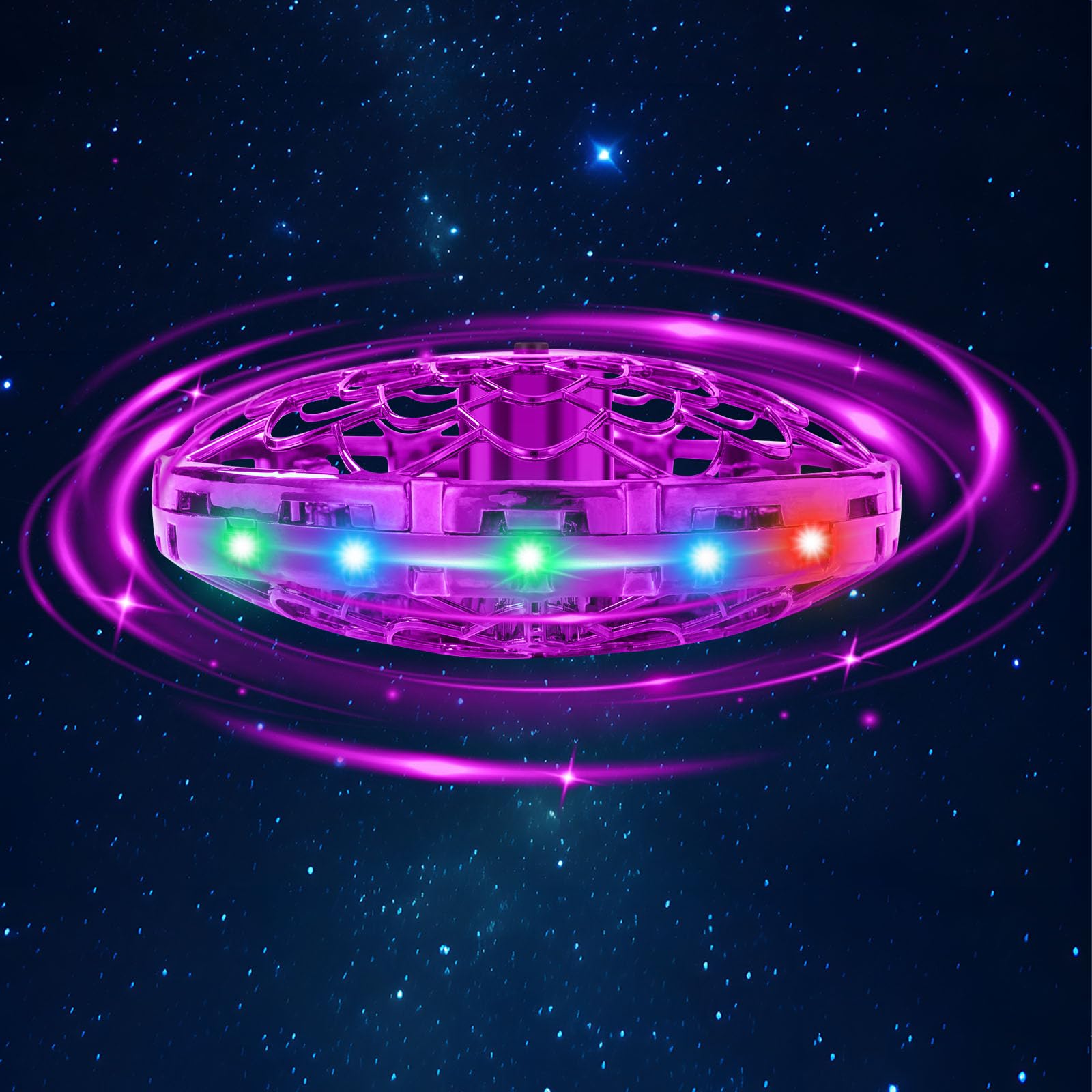 ETPlanet Hand Operated Flying Toy Drone for Kids, 360° Hands Free Motion Sensors Mini Drone with Cool LED Lights, Easy Indoor Small UFO Toy Flying Ball Drone for 6 7 8 9 10+ Year Old Boys and Girls