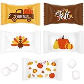 Thanksgiving Fall Butter Mint Candies 100 Count Individually Wrapped 13oz | Bag Autumn Treats Happy Harvest Pumpkins Turkey Truck Pie Party Supplies Decor