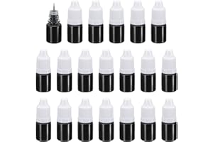 PATIKIL 20Pcs 5ml Ink Refills for Stamps, 3.38oz Replacement Refill Ink for Identity Theft Protection Stamp Confidential Roll